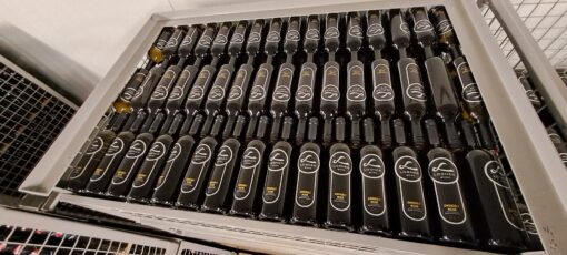 Gitterbox für Weinflaschenlagerung